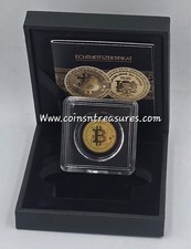 Bitcoin 1/1000 Oz Gold Coin 3000 Francs Tchad en boite + coa