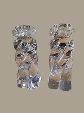 Paire De Bougeoirs en cristal de baccarat