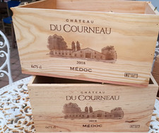 2 CAISSES A VIN EN BOIS 