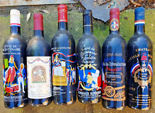 lot 6 bouteille ancien vin sérigraphié bicentenaire révolution franaise neuf rar