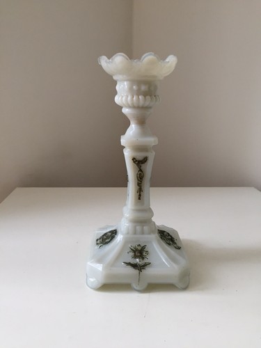 Bougeoir opaline décor - bougeoir,