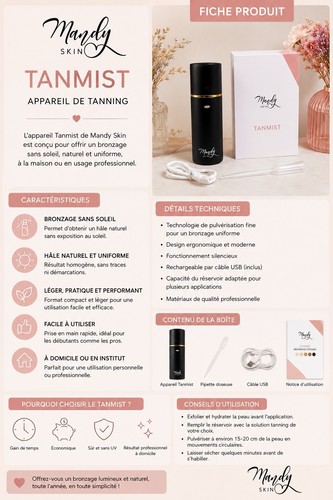 Mandy skin tanmist appareil - skin,