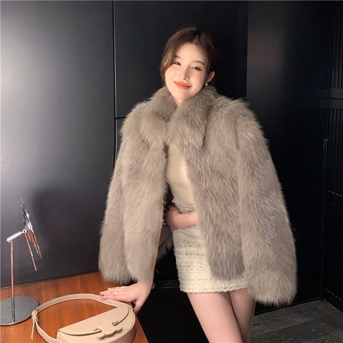 Fashion fur integrated long - fashion,