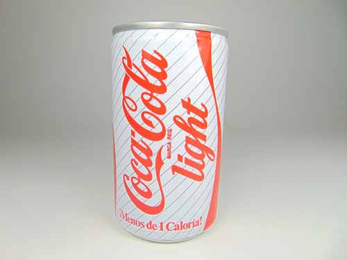 Canette vide coca cola light - canette,