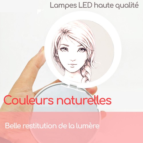 Miroir led lumineux - miroir,