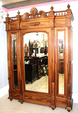 French Henry II Walnut Armoire