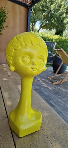 Tête chapeau twiggy 70 s - tête, à