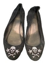 Authentique Ballerines Daim Noir Giuseppe Zanotti 39,5 