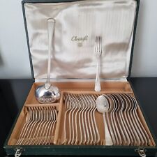 CHRISTOFLE America Ménagère Métal Argenté 35 Pieces Cuillères Fourchettes Louche