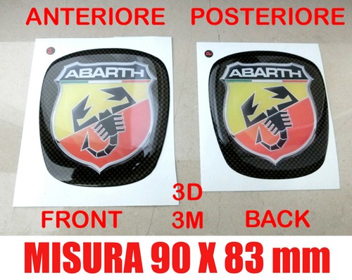Set stickers abarth - stickers, 3d