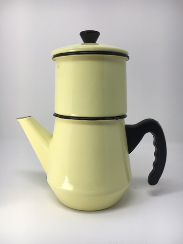 Cafetière emaillée ancienne - emaillée,