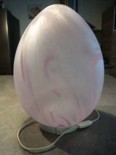 Lampe oeuf verre souffle - lampe,