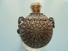 Flacon à sel ancien métal argenté