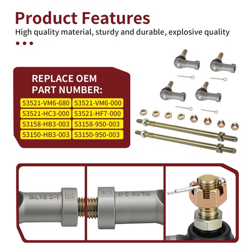 2pcs tie rod end - tie,