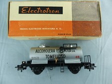 RARE wagon citerne ELECTROTREN ALCOHOLERA ESPANOLA TOMELLOSO réf 1107/1 + boite