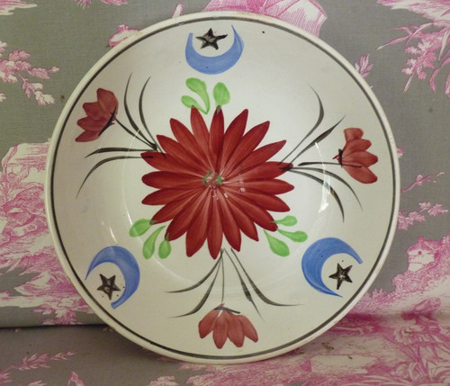 Assiette creuse faience - , moulin