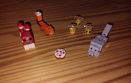 Lego minecraft animaux renard - minecraft,