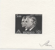 MONACO -- MONTE CARLO -- Monégasque -- Epreuve d' artiste - signé Czeslaw SLANIA