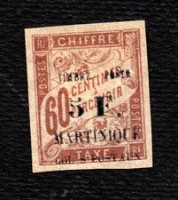 Colonies Française Martinique N°60c Nx TB et signé cote 1000 euros!RARE