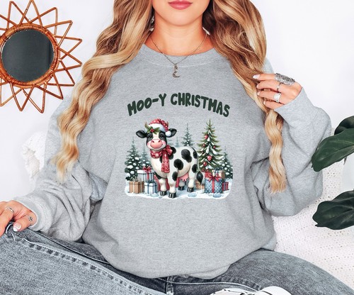 Pull noël moo christmas - de,