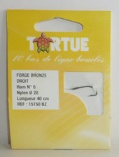 Hameçons montés Tortue N°6