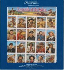 1994 USA United States USA Legends Of The West (Avec Erreur) MNH MF90691