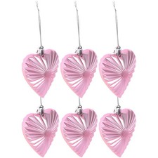  6 Pcs Coeur A Suspendre Décor Forme De Décorations La Saint-Valentin