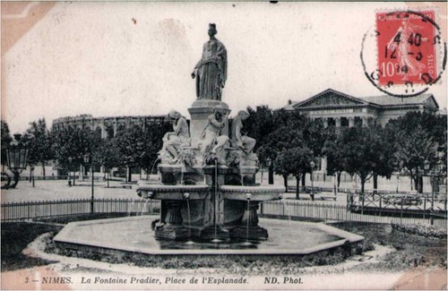 Cpa nimes la fontaine - cpa, 30