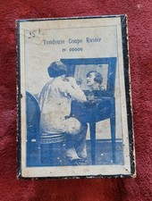 ANCIENNE BOITE ET TONDEUSE A CHEVEUX  AVE GLACE POUR FEMME CHEVEUX 1920,ROUILLé