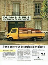 Publicité Advertising 067  1986  Mercedes-Benz camion utilitaire 409D