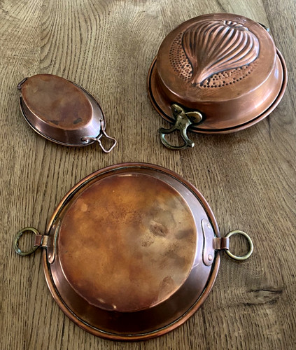 Moule plats cuivre ancien - moule,