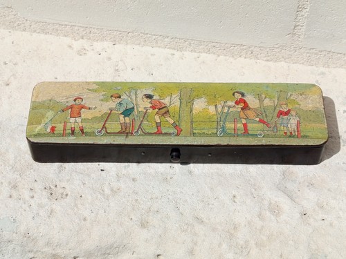 Ancien plumier décor - ancien,