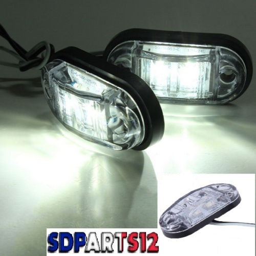 12v smd led blanc feux - 4x,