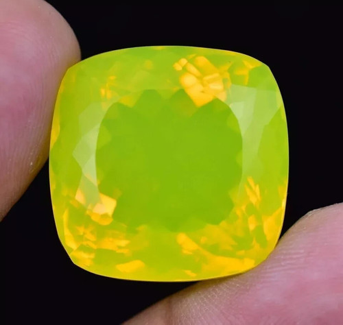 Opale feu jaune naturelle - feu,