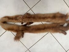 TOUR DE COU/ÉCHARPE en Fourrure Renard /1 tête.3 corps + de 150cm 
