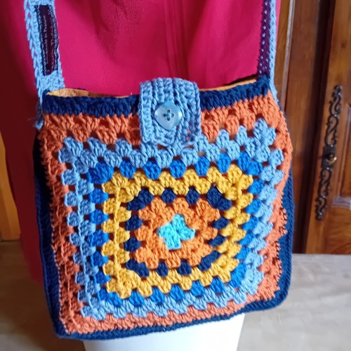 Petit sac main crocheté - petit,
