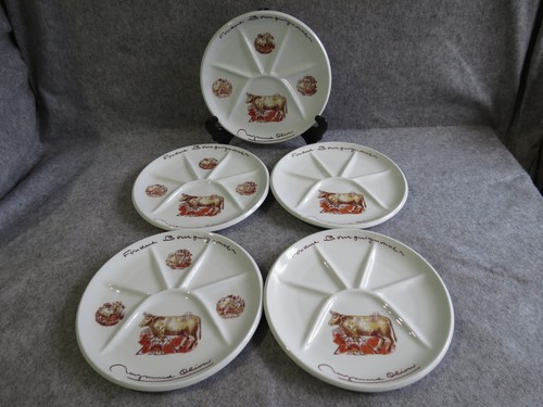 Assiettes fondue - 5, à
