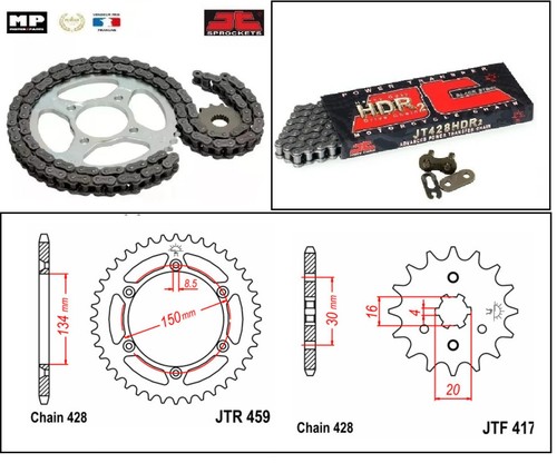 Kit chaine complet racing - jt,