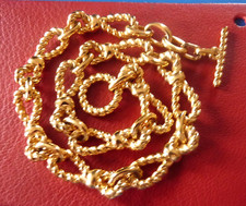 Bijou FANTAISIE GROS Collier Rétro doré haute qualité Gilded COSTUME Necklace