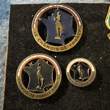 3 Pin’s Insignes Ski ESF Chamois de Bronze