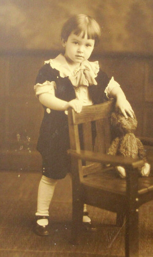 Antique cute boy - teddy, bear