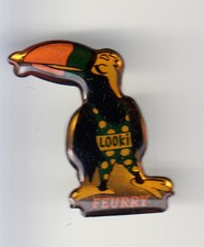 RARE PINS PIN'S .. ANIMAL OISEAU BIRD TOUCAN TUCAN LOOK 2 FEURRY ~BR