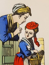 Le Petit chaperon rouge,GRAVURE, IMAGERIE PELLERIN,EPINAL,ILLUSTRATION CONTE