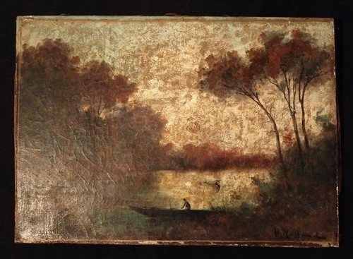 Tableau restaurer huile sur - tableau,
