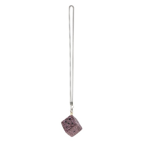 Pendeloque métal strass - strass, dé