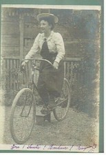 CPA - Carte postale Marie Fontaine 10 rue oberkampf  1902 Vélo 