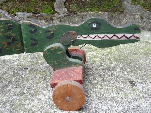 Ancien rare jouet bois - , à