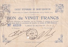 20 Francs - Caisse d'épargne