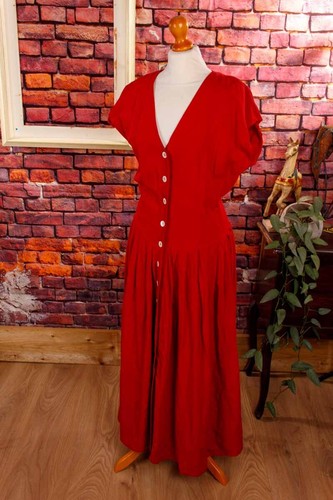 Robe lin vintage années - vintage,