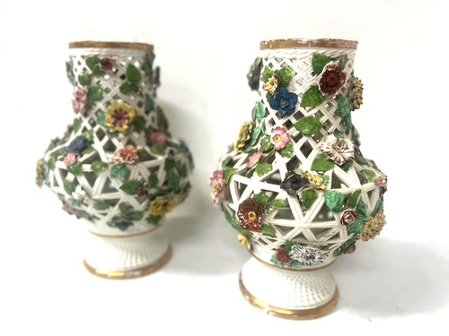 Saxe paire de vases - ",